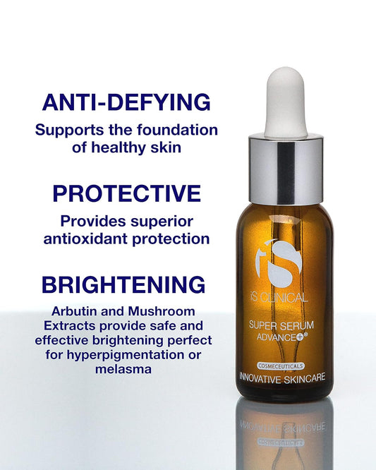 iS CLINICAL Super Serum Advance+, Anti-Aging Vitamin C Face Serum, reduces scaring and fine stretch marks