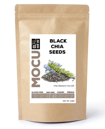 Get Chia Brand BLACK Chia Seeds with 6 TOTAL POUNDS