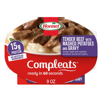 HORMEL COMPLEATS Tender Beef With Mashed Potatoes & Gravy Microwave Tr3.38 Pounds