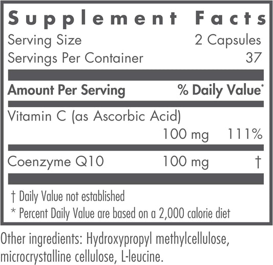 Nutricology Coenzyme Q10, 50mg Vegicaps, 75-Count