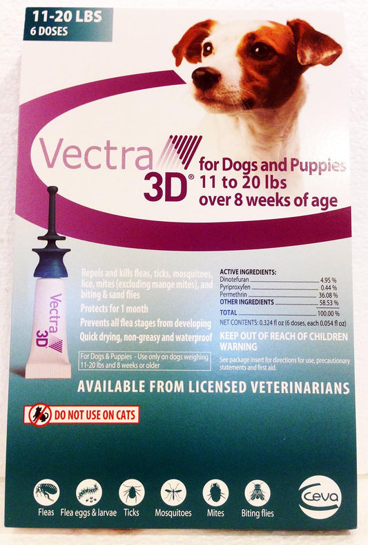 VECTRA 3D for Dogs Flea, Tick & Mosquito Treatment & Prevent