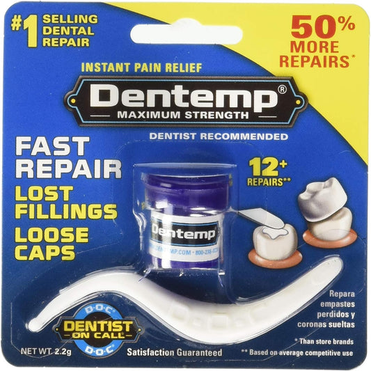 Dentemp Maximum Strength Lost Fillings and Loose Caps Repair
