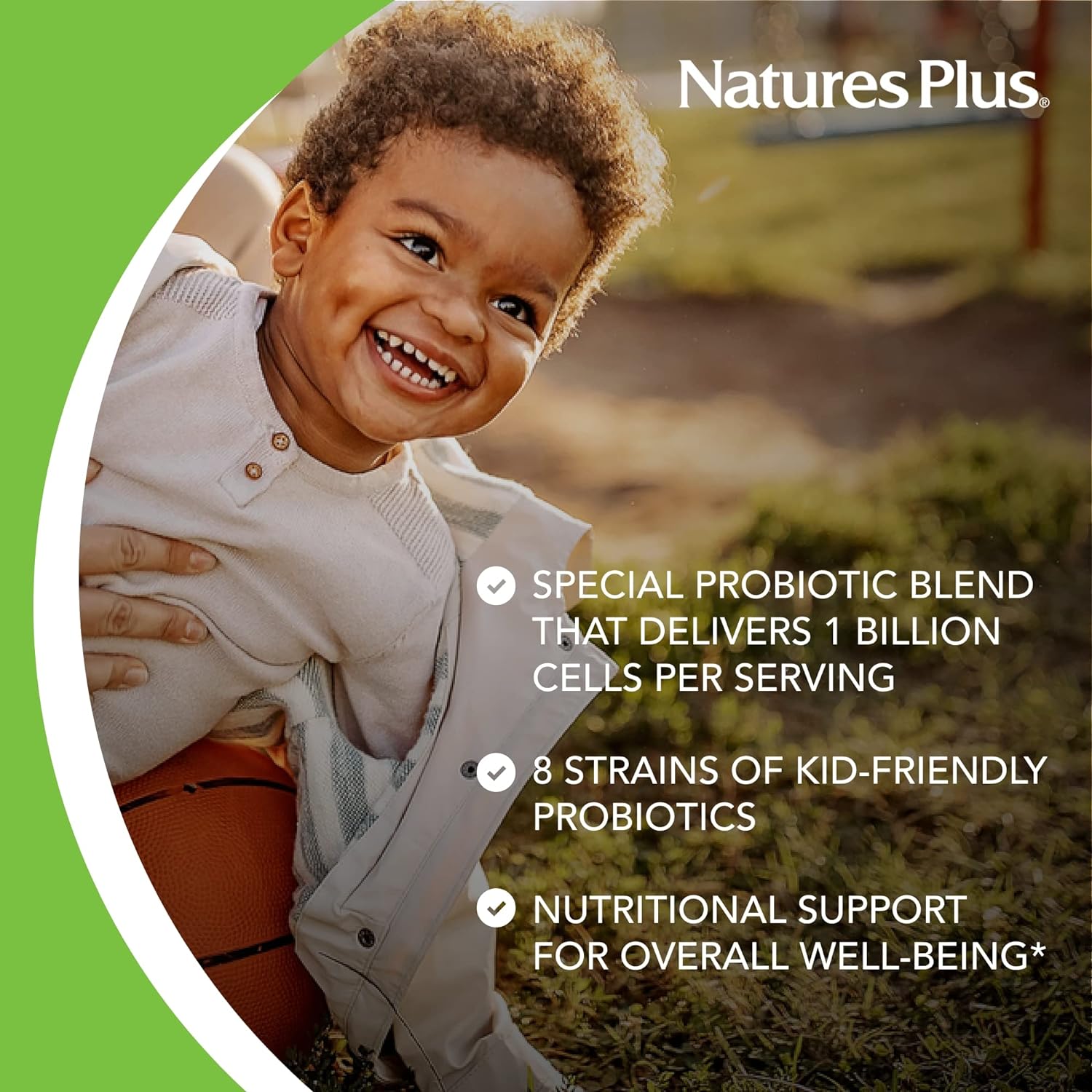 NaturesPlus Animal Parade AcidophiKidz, Berry Flavor - 90 Chewable, An