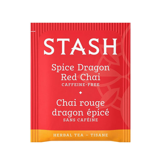 Stash Tea Spice Dragon Red Chai Herbal Tea, Box of 100 Tea Bags (Packaging May Vary)
