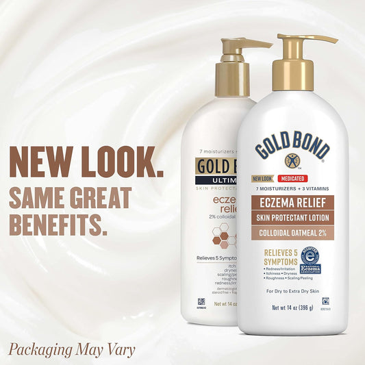 Gold Bond Medicated Eczema Relief Skin Protectant Lotion, 14 oz., With