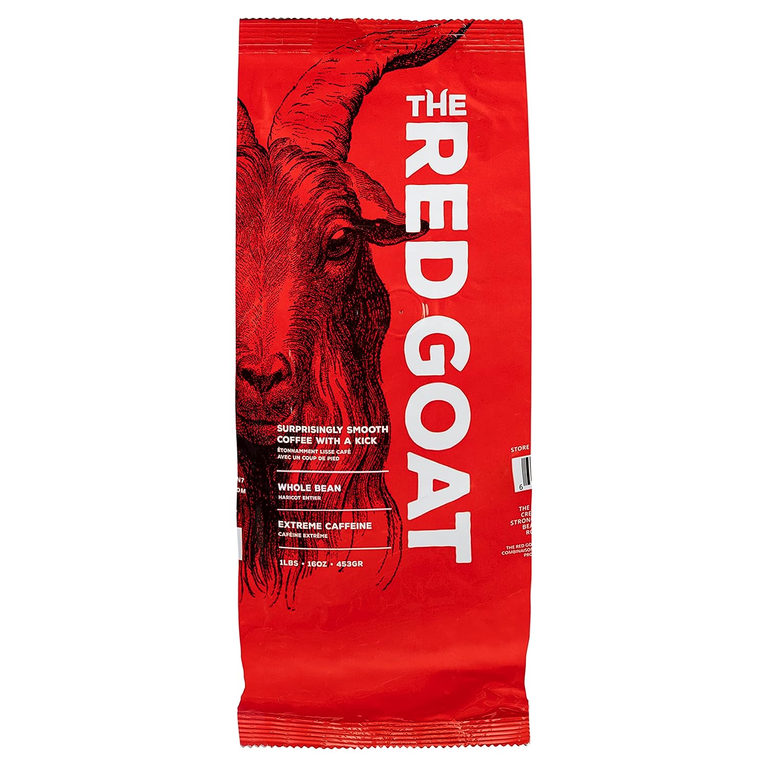 The Red Goat Whole Bean Strong Coffee | Extreme-Caffeine Coffee | Strongest Coffee on the Market | Delicious Smooth & Strong Coffee Flavor | Roasted Coffee