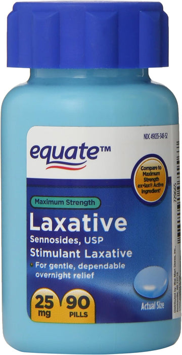 Equate Maximum Strength Laxative, Sennosides Stimulant Laxative, 25mg,1.6 Ounces