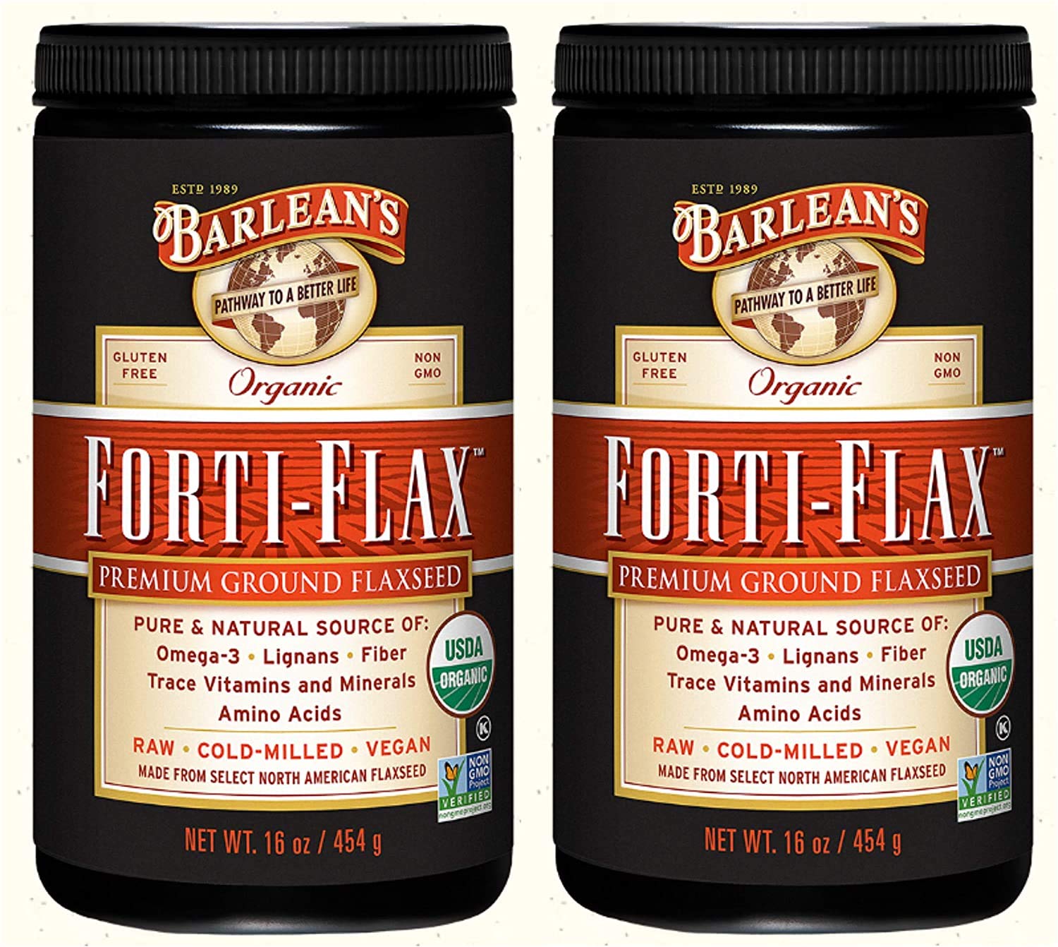 Barlean's, Organic Forti-ax, Premium Ground axseed, 1 (454 g) - 2pc