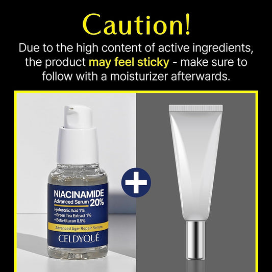 Niacinamide Advanced 20% Face Vegan Serum Vitamin B3 Concentrated w/Hyaluronic Acids Green Tea Beta-Glucan 1 Damask Rose 64.5% No-Scent Even Skin Tone Defying-Aging Minimize Pores Plump Fine Lines