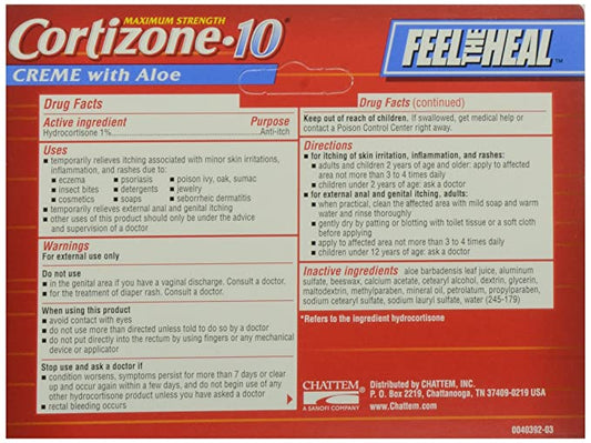 Cortizone-10 Max Strength Creme, 2 Ounce