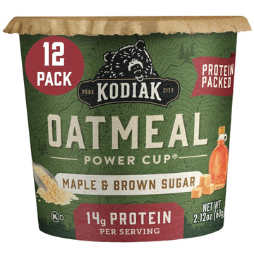 Kodiak Cakes Instant Protein Maple & Brown Sugar Oatmeal in a Cup, 2.1