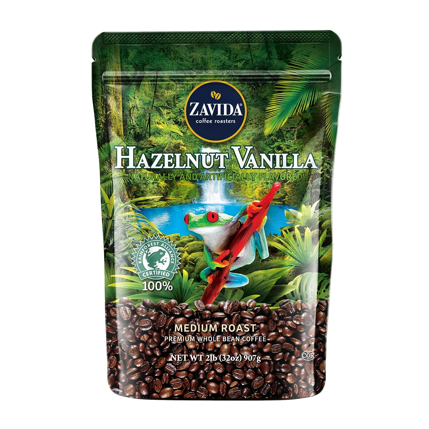 Zavida Hazelnut Vanilla Whole Bean (Pack of 1)