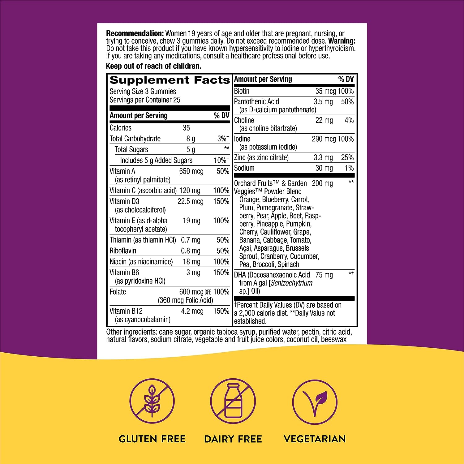  Nature's Way Alive! Complete Premium Prenatal Gummy Multivi