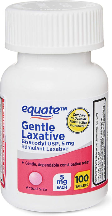 Women's Laxative Tablets, Bisacodyl 5mg 200ct (Two 100ct Bottles) by E2.08 Ounces