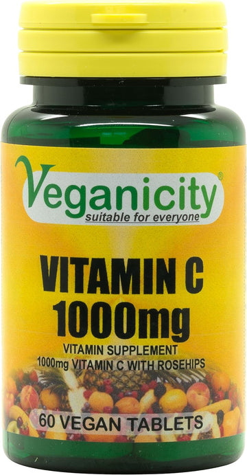 Veganicity Veganicity Vitamin C 1000mg: Antioxidant Vitamin C Suppleme74 Grams