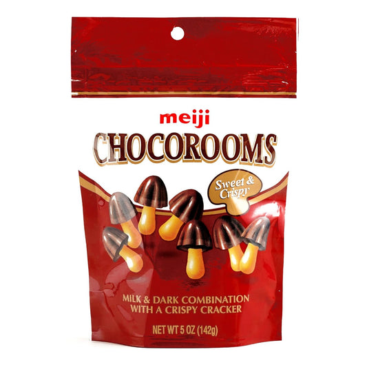 Meiji Chocorooms Bag 5 oz each (3 Items Per Order) : Grocery