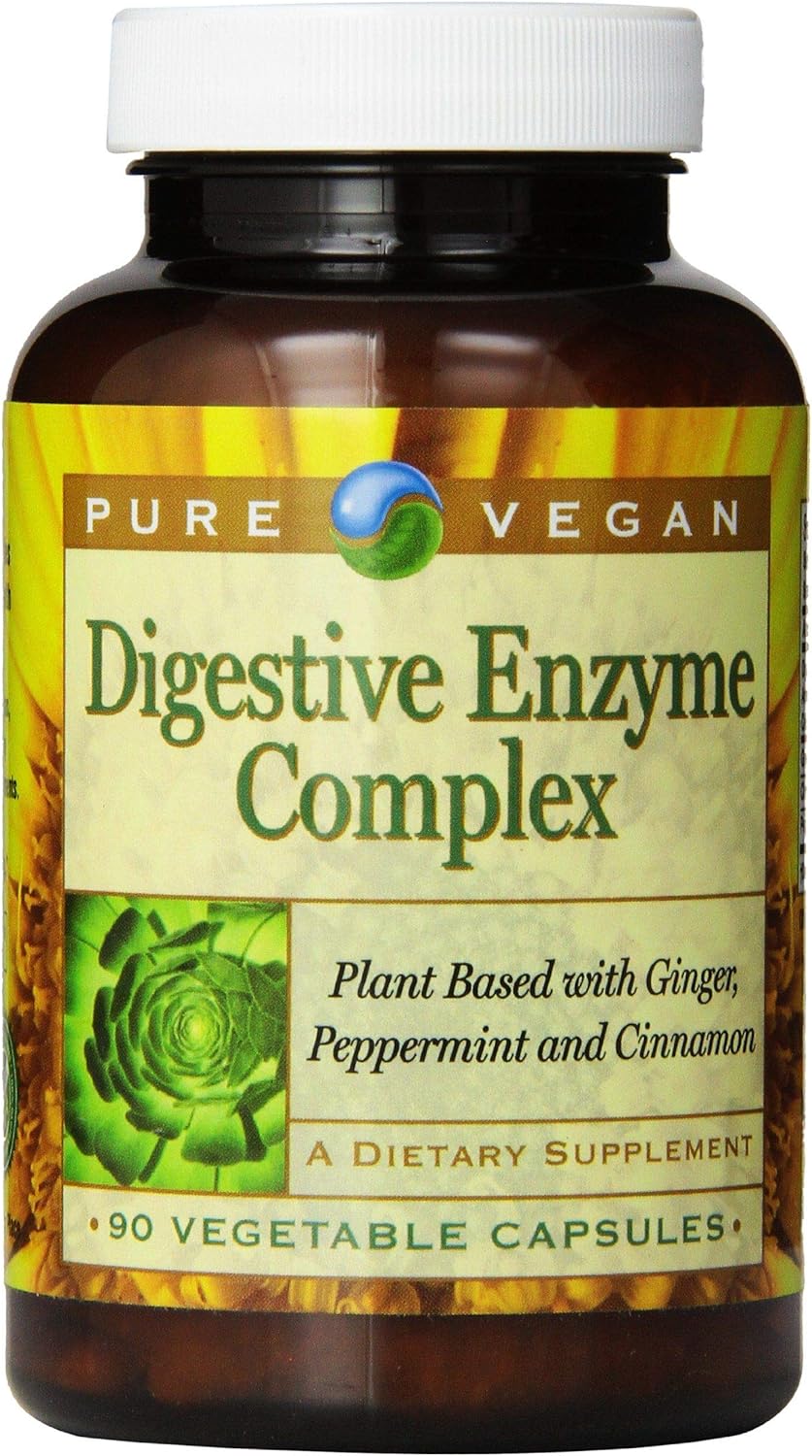 nbpure Digestive Enzyme Complex Vegetarian Capsules, 90 Count0.35 Ounces