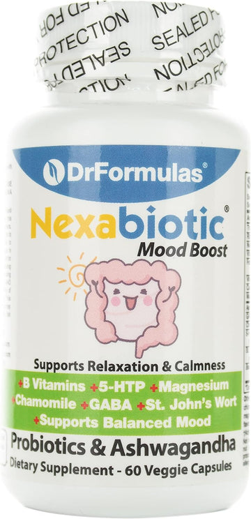 DrFormulas Mood Boost Probiotics with Stress B Complex Vitamins for Ki