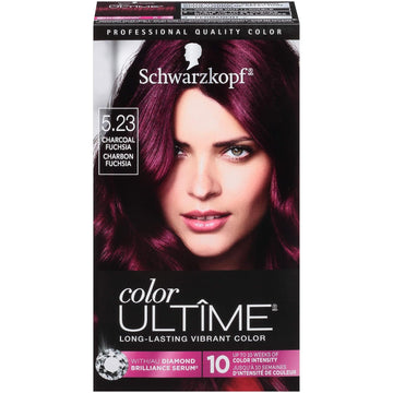 Schwarzkopf Color Ultime Permanent Hair Color Cream, 5.23 Charcoal Fuchsia