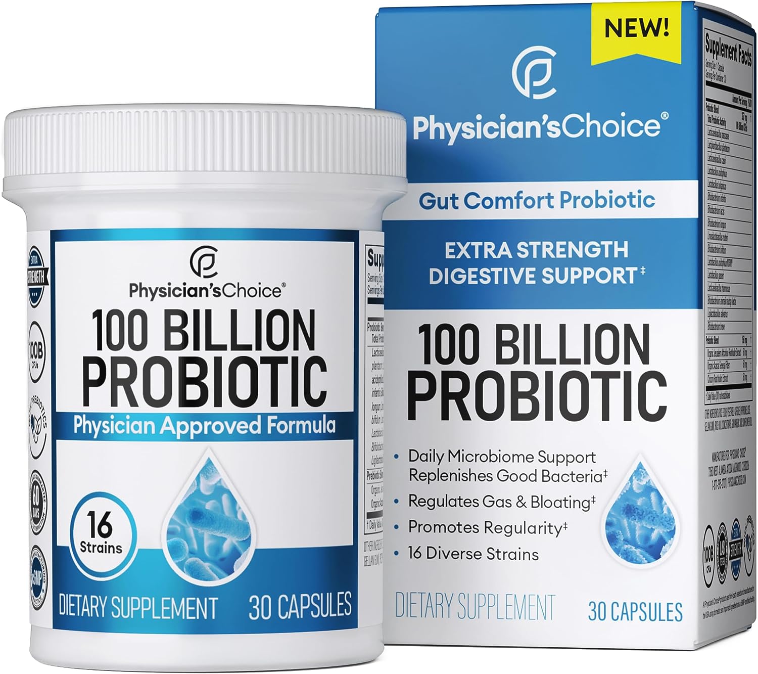 Physician'S Choice 100 Billion Advanced Probiotic - 16 Strains + Organ2.47 Ounces