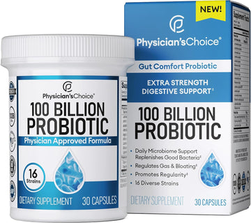 Physician's CHOICE 100 Billion Advanced Probiotic - 16 Strains + Organ2.47 Ounces