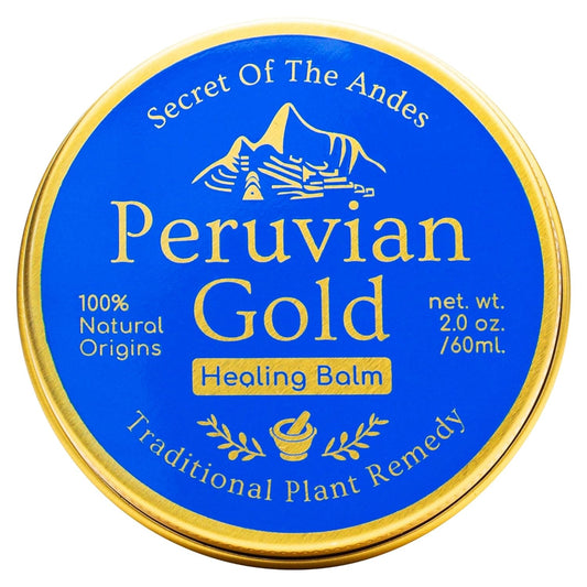 Peruvian Gold | All Purpose Healing Balm | Scars, Eczema, Facial Moisturizer Cream, Dry Skin, Hair, Sun Burns | All Organic Fair Trade Ingredients (2  ) 2 s Sustainably sourced ingredients