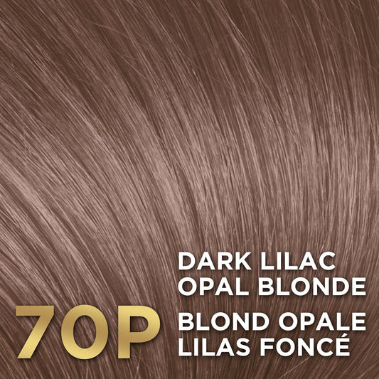 L'Oreal Paris Fade-defying + Shine Permanent Hair Color, Rich Luminous Conditioning Colorant, up to 8 Weeks Of Fade-Defying Hair Color, 70P - Dark Lilac Opal Blonde