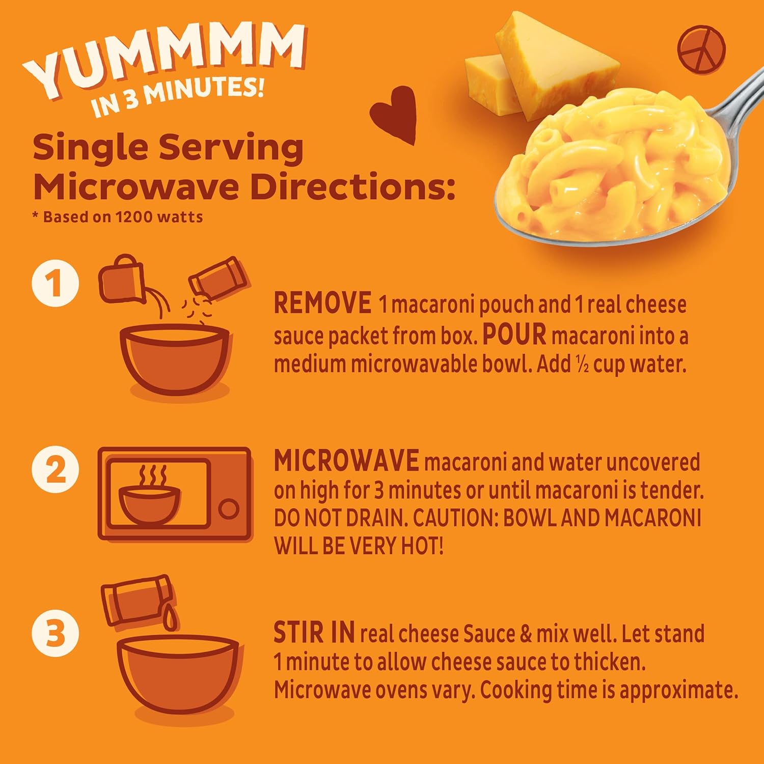 Annie’s Real Aged Cheddar Microwave Mac & Cheese with Organic Pasta, 5