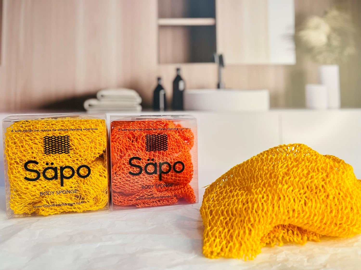 Sapo Body Sponge, Authentic African exfoliating Body net, Sm