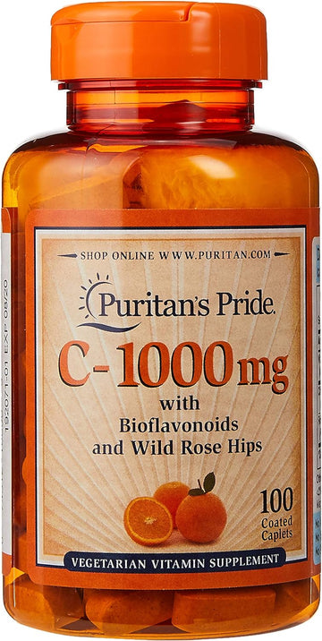 Puritan's Pride 1000 mg with Bioavonoids & Rose Hips Supports Immune System