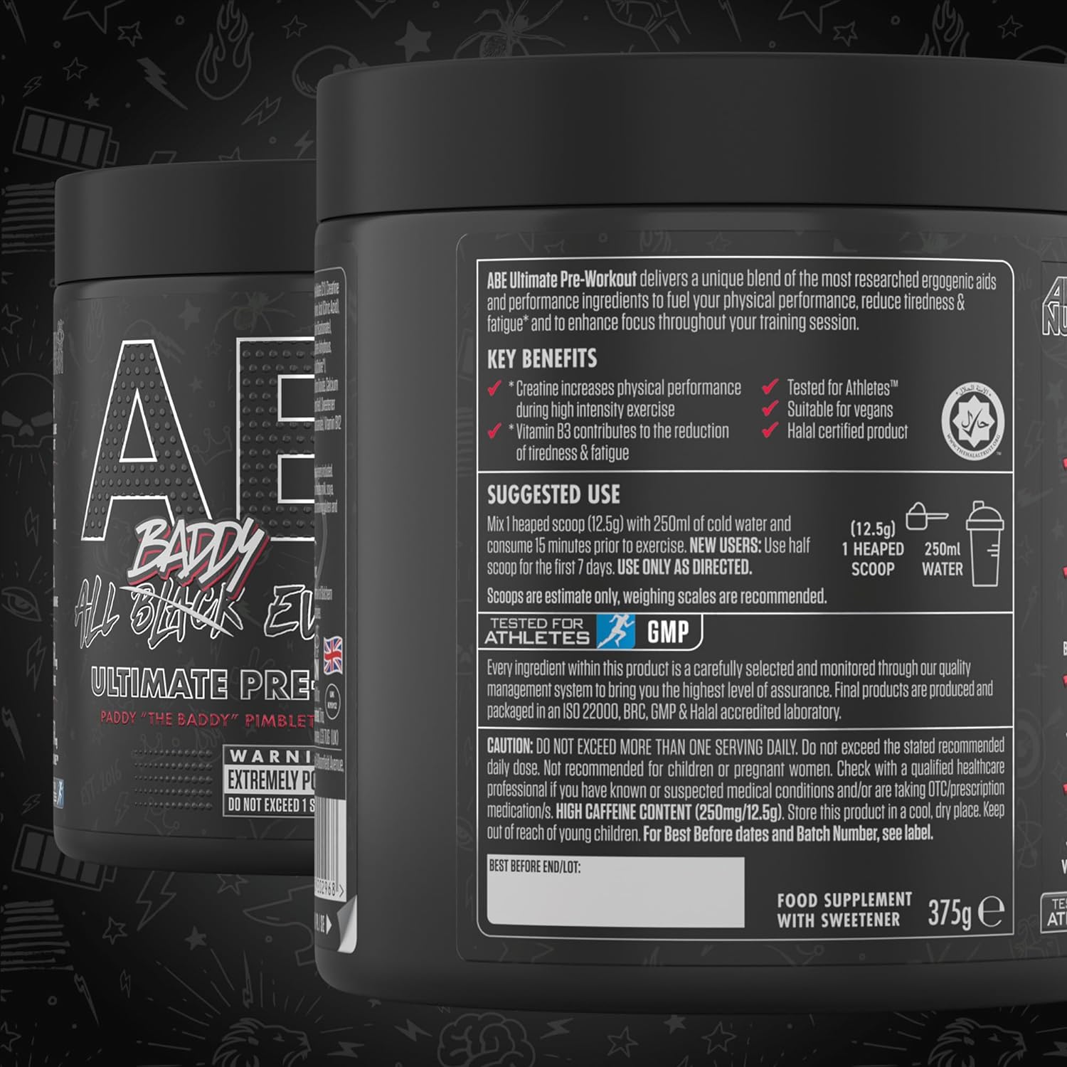Applied Nutrition Bundle ABE Pre Workout 375g + Creatine 250g + 700ml 
