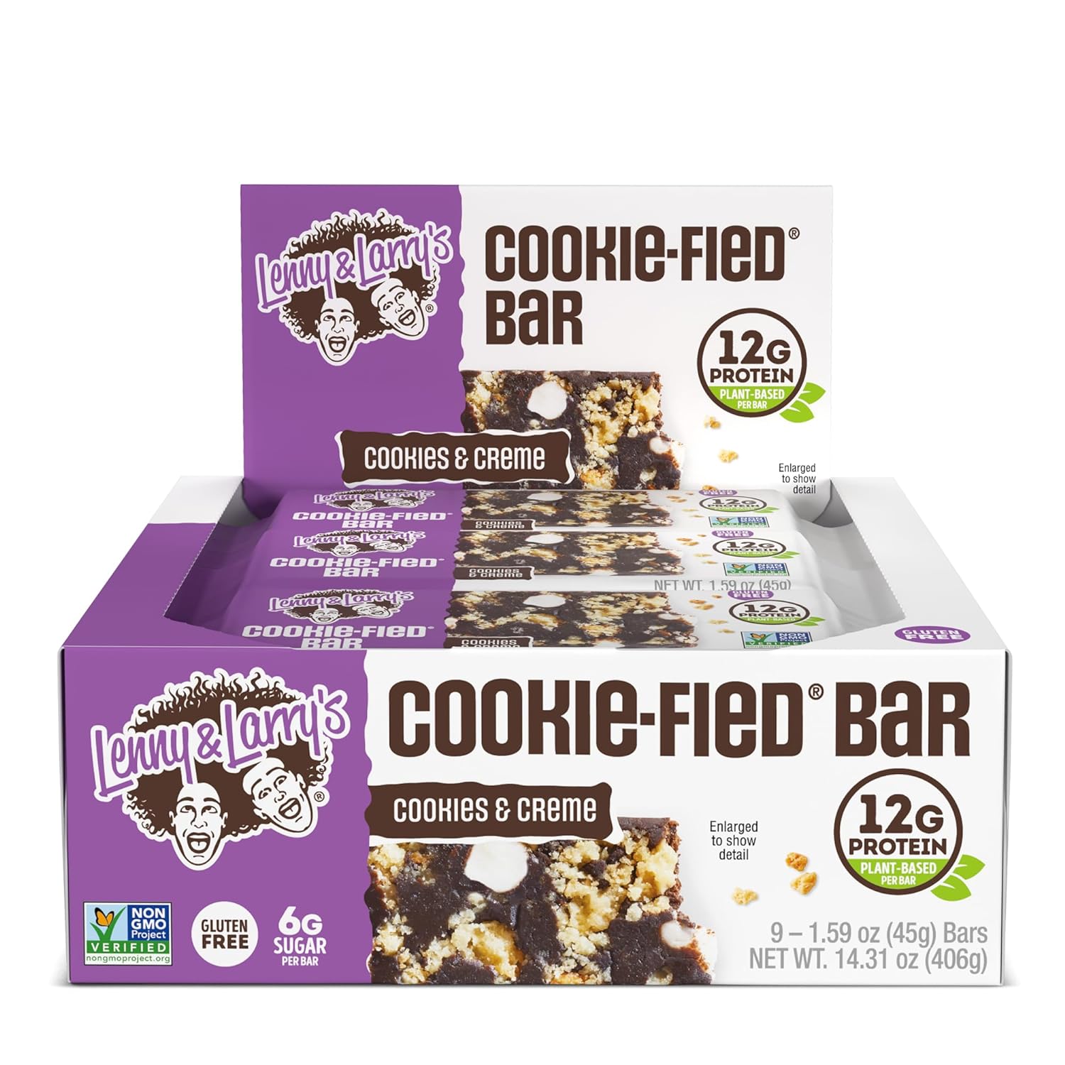 Lenny & Larry'S The Complete Cookie-Fied Bar, Cookies & Creme, 45G - P0.14 Ounces