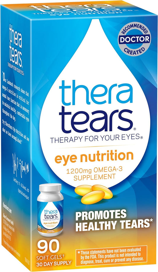 TheraTears Omega 3 Supplement, 1200mg, 90 ct (Pack of 1)