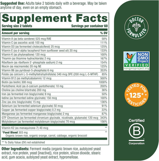 MegaFood Women's 40+ Advanced Multivitamin for Women - Dr Formulated -