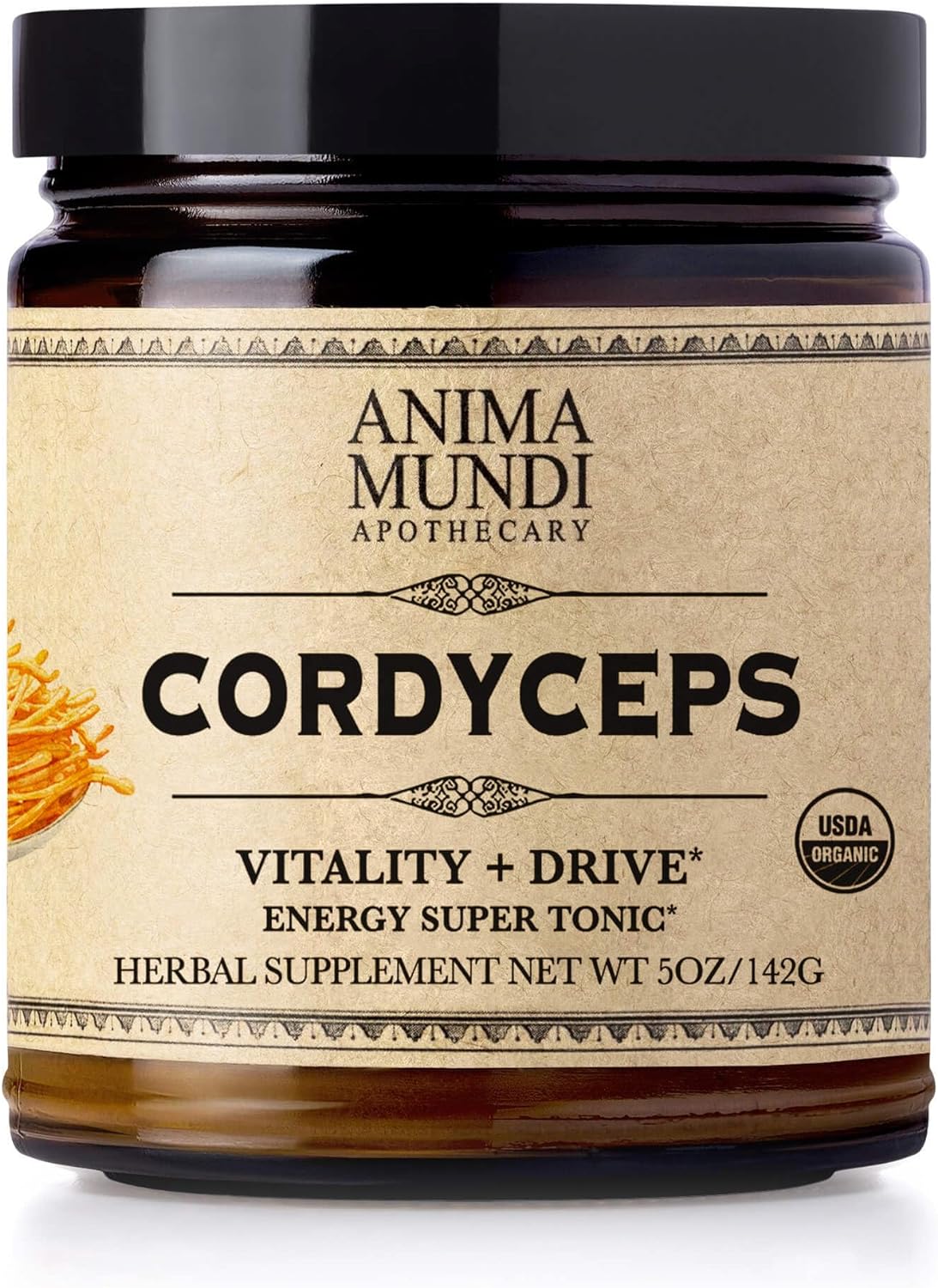 Anima Mundi Cordyceps Mushroom Powder - Real Organic Cordyceps Mushroo