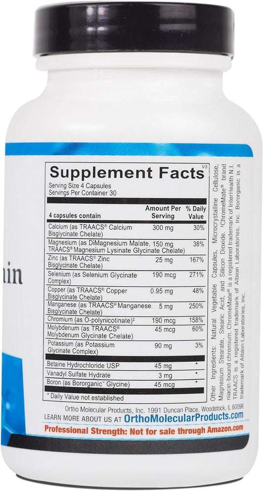 Ortho Molecular Reacted Multimin - 120 Capsules