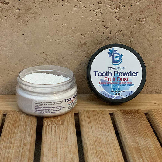 Fruit Dust Tooth Powder To Aid With Healthier Teeth With Strawberry Powder, By Diva Stuff