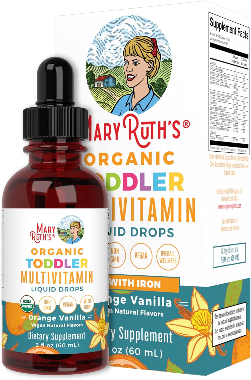 Multivitamin & Multimineral With Iron For Toddlers By Maryruth'S | Usd
