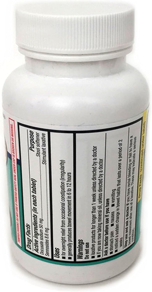 Equate - Stool Softener Plus Stimulant Laxative, 240 Tablets (Compare 