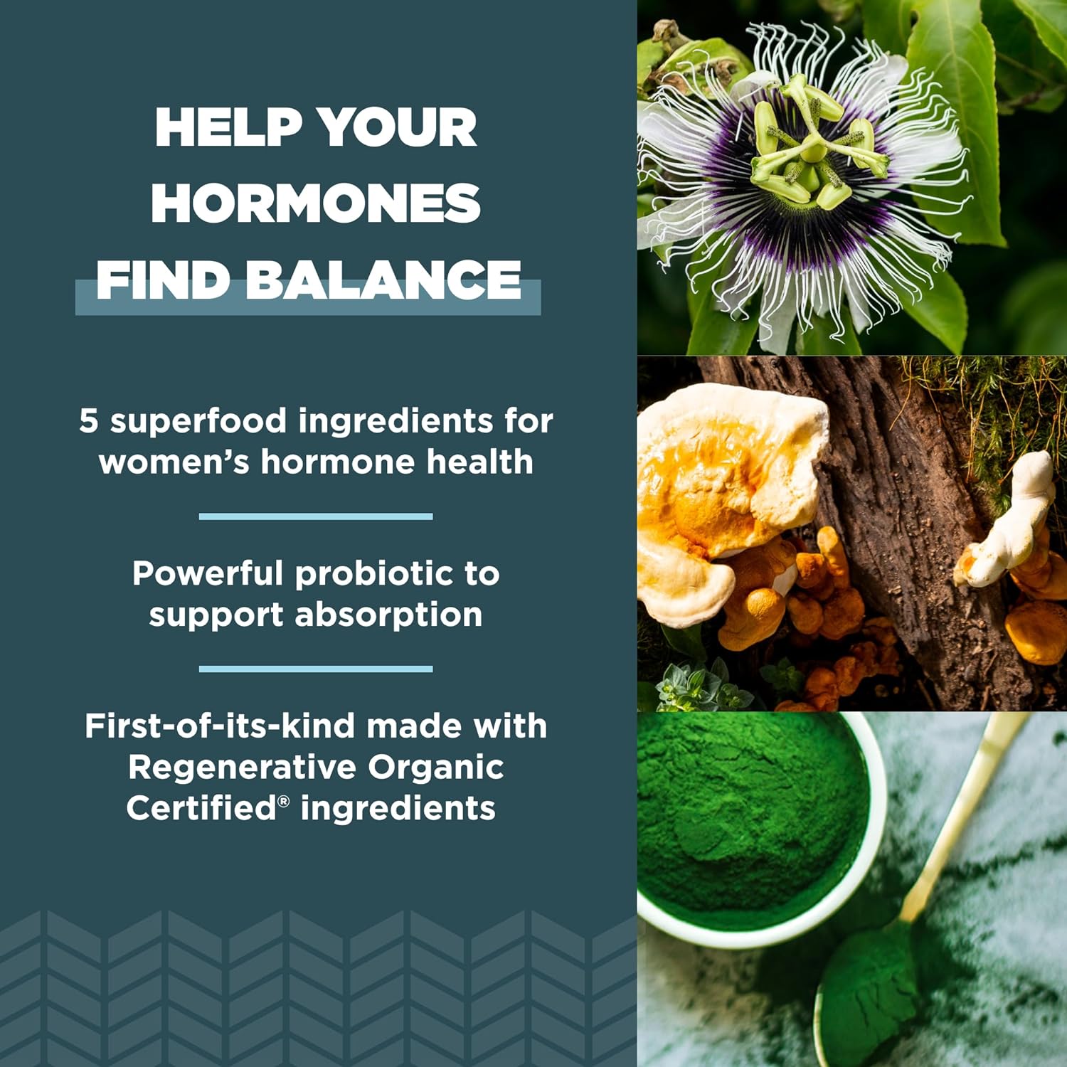 Ancient Nutrition Regenerative Organic Certified Women's Hormones Caps