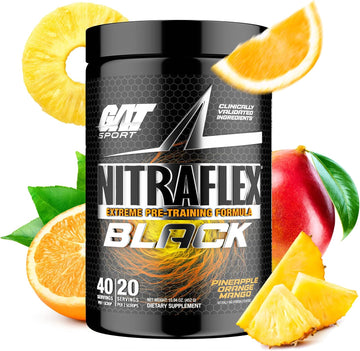 Nitraflex Black Pre-Workout Powder, Extreme Pre-Training Formula for M