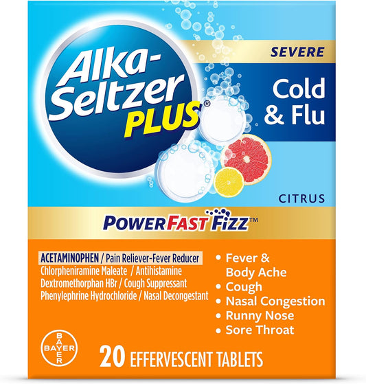 Alka-Seltzer Plus Severe Non-Drowsy Cold & Flu PowerFast Fiz