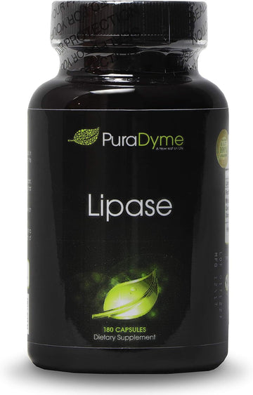 PuraDyme Lipase Enzyme 180 Capsules Digestive Enzyme (1)4.13 Ounces