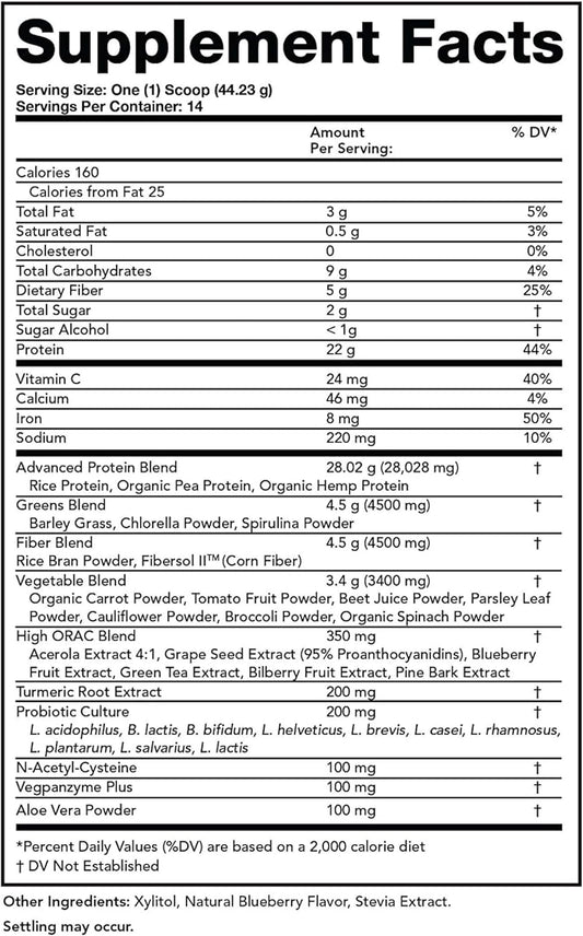 Olympian Labs Ultimate Greens Protein 8 In 1. Plant Protein, Greens &