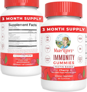 Mary Ruth's 5-1 Immunity Gummies with Elderberry for Kids & Adults | C