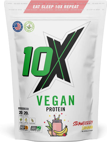10X Athletic Vegan Protein, Nut Free, Sugar Free, Plant Based, Dairy F570 Grams