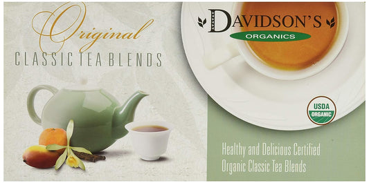Davidson's Organics, Assorted Decaf & Herbal Tea Blends, 100-count Individually Wrapped Tea Bags