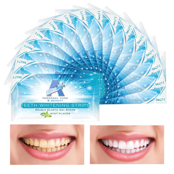 EZGO Teeth Whitening Strips - 28 Count 14 Days Course, Bonus Shade Guide Advanced New Formula, 6% HP, Whiten Your Teeth Faster