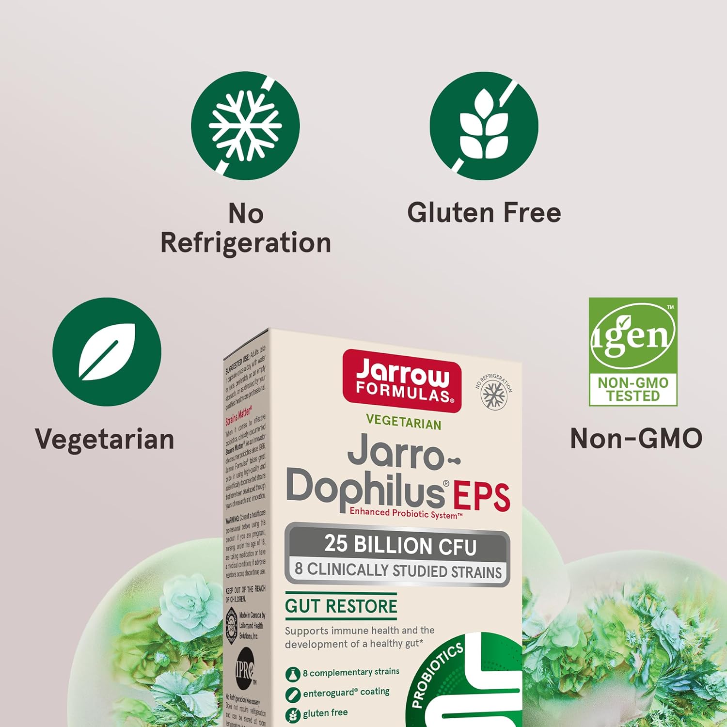 Jarrow Formulas Jarro-Dophilus EPS Gut Restore Probiotics 25