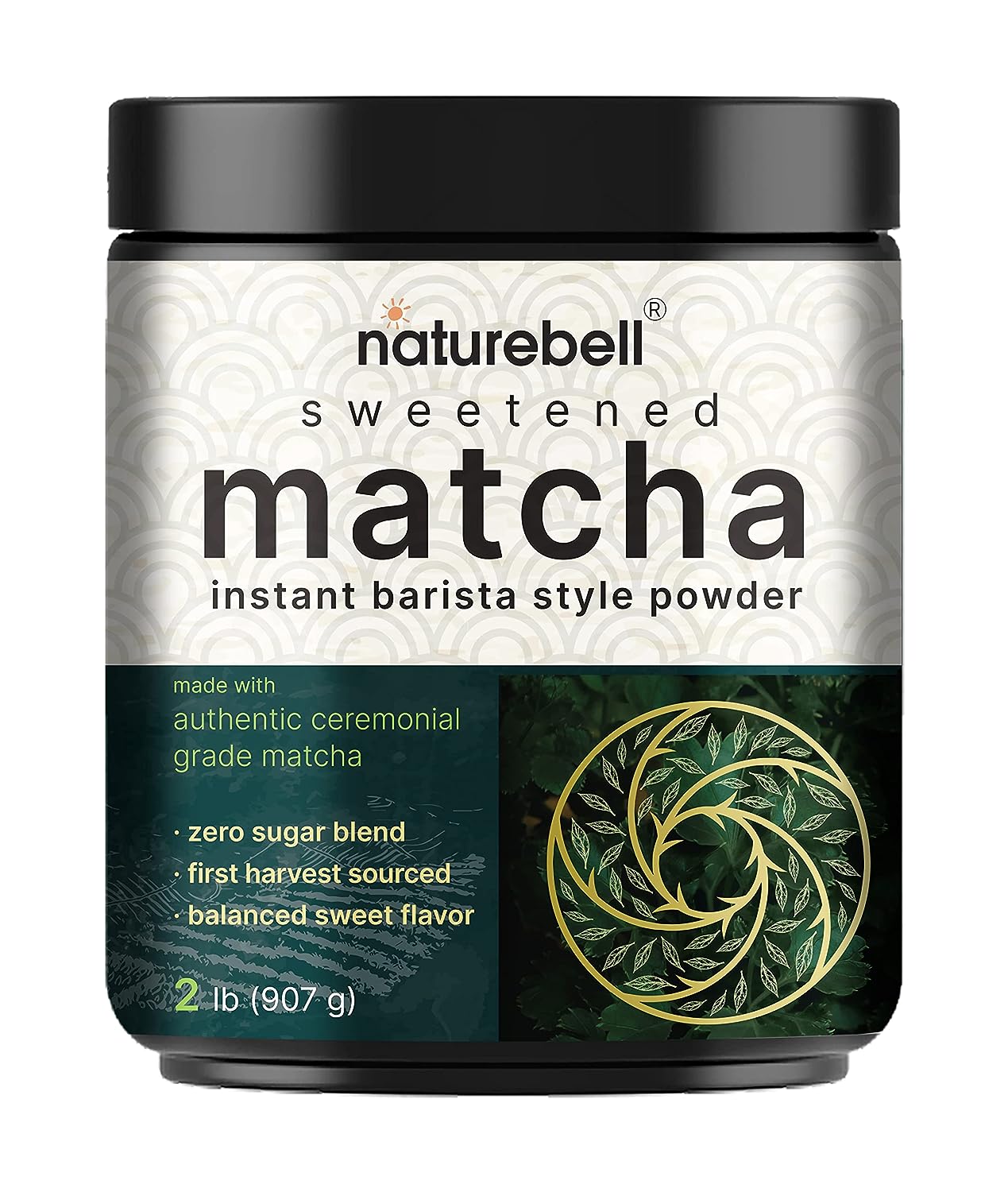 Matcha Latte Powder | Sweet Matcha Green Tea Powder, Sugar Free - Authentic Ceremonial Grade - Early Harvest, Vegan | Keto Friendly, Instant Barista Style